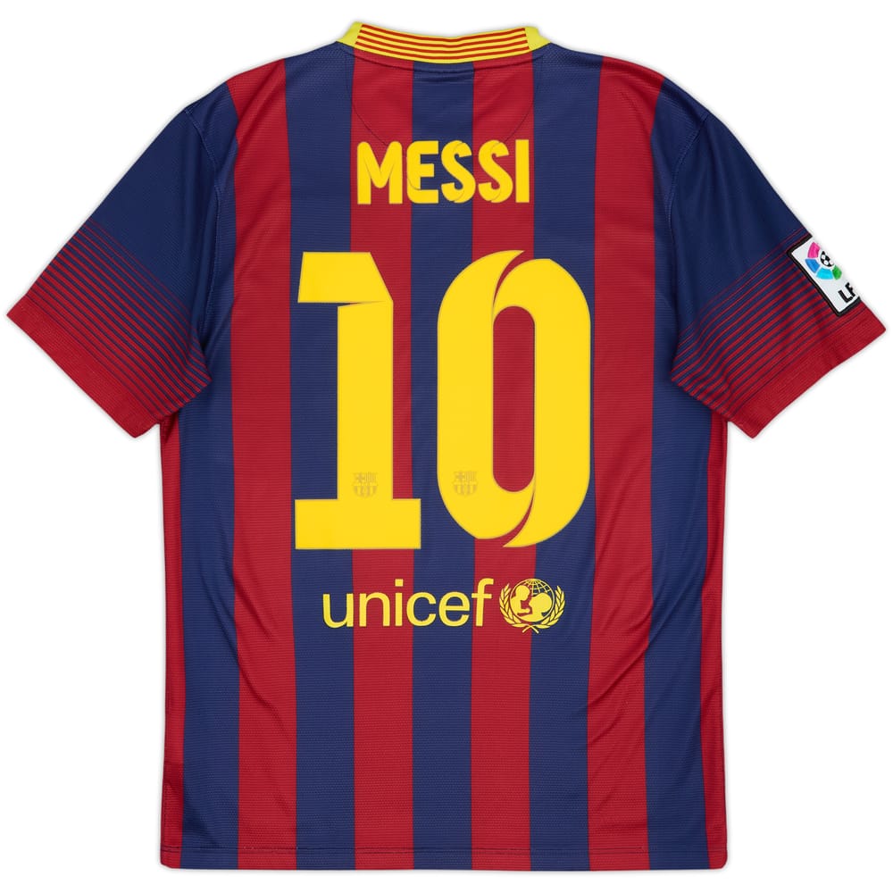 2013-14 Barcelona Home Shirt Messi #10 - 6/10 - (S)