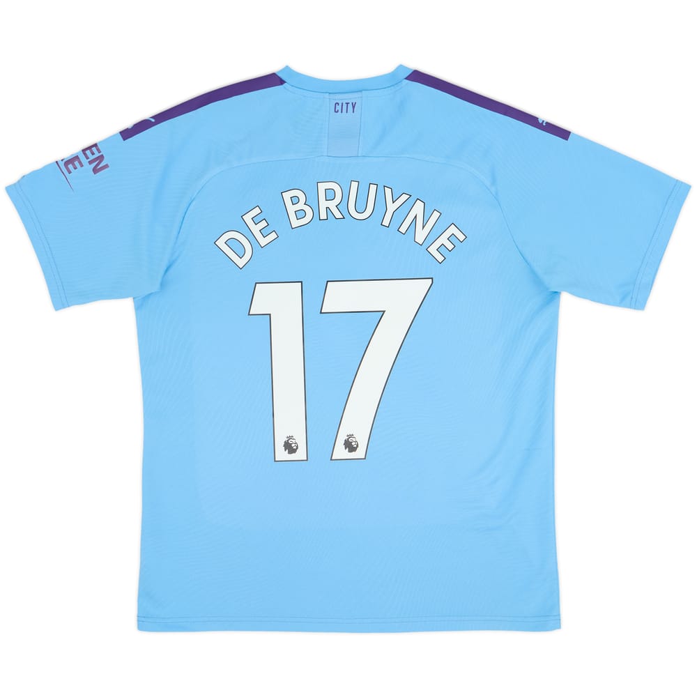 2019-20 Manchester City Home Shirt De Bruyne #17 - 6/10 - (L)