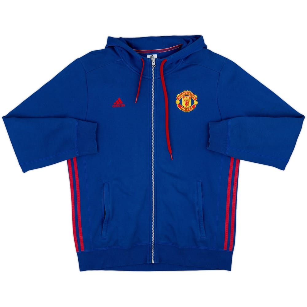 2016-17 Manchester United adidas Hooded Track Jacket - 8/10 - (L)