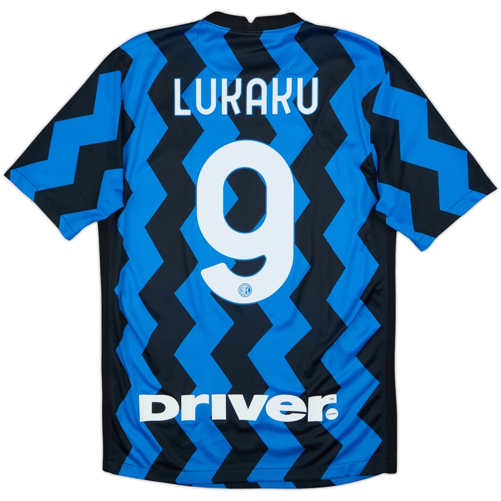 2020-21 Inter Milan Home Shirt Lukaku #9 - 10/10 - (S)