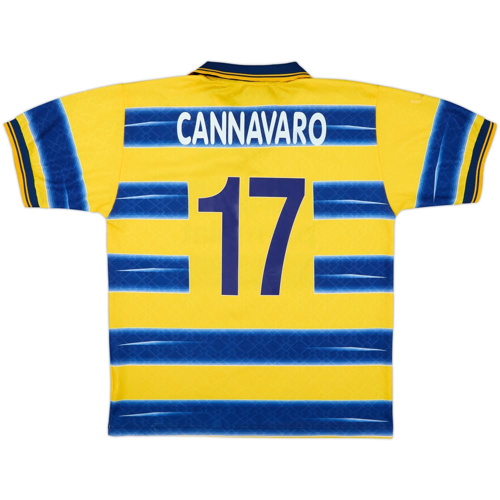1998-99 Parma Home Shirt Cannavaro #17 - 8/10 - (XL)
