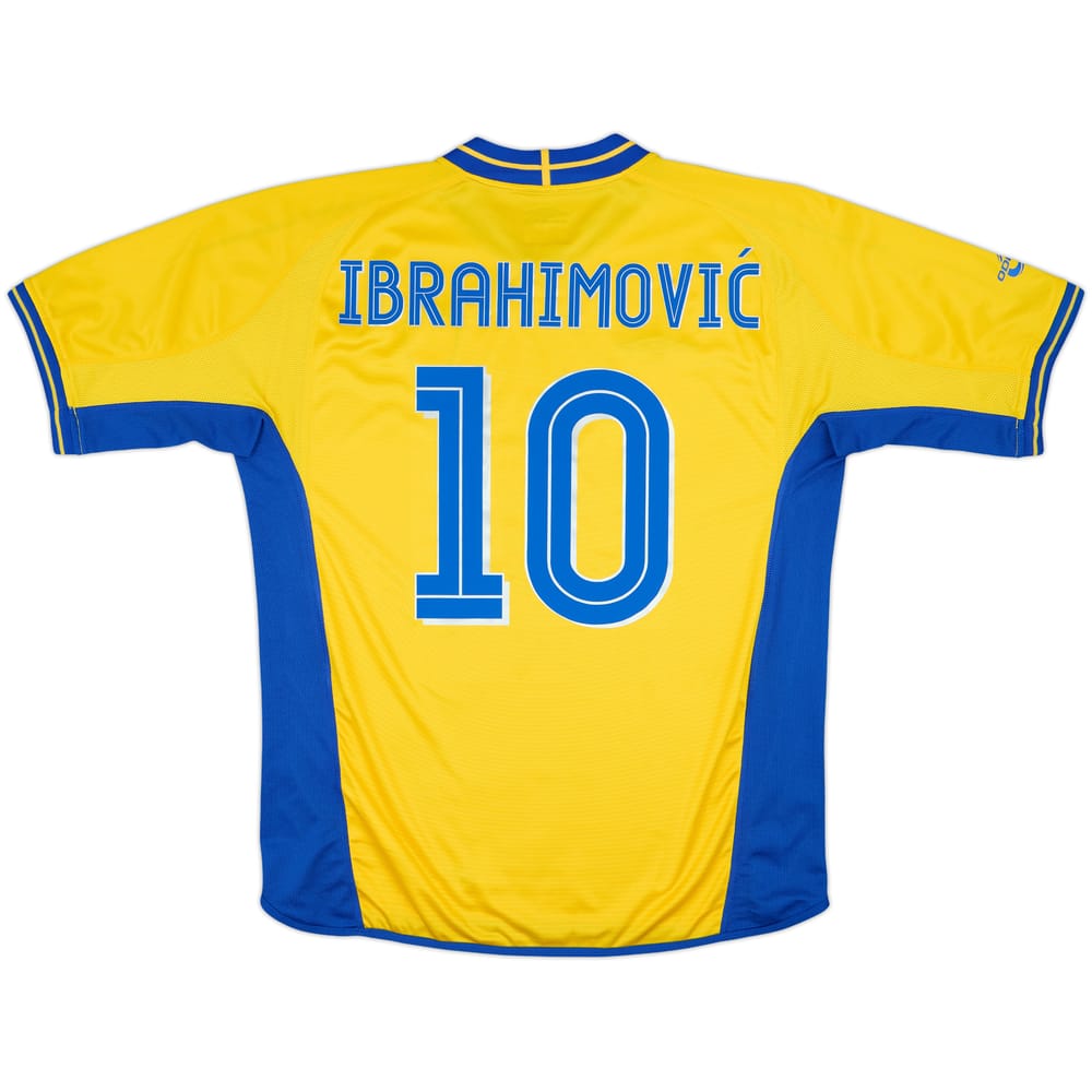 2003-04 Sweden Home Shirt Ibrahimovic #10 - 9/10 - (L)