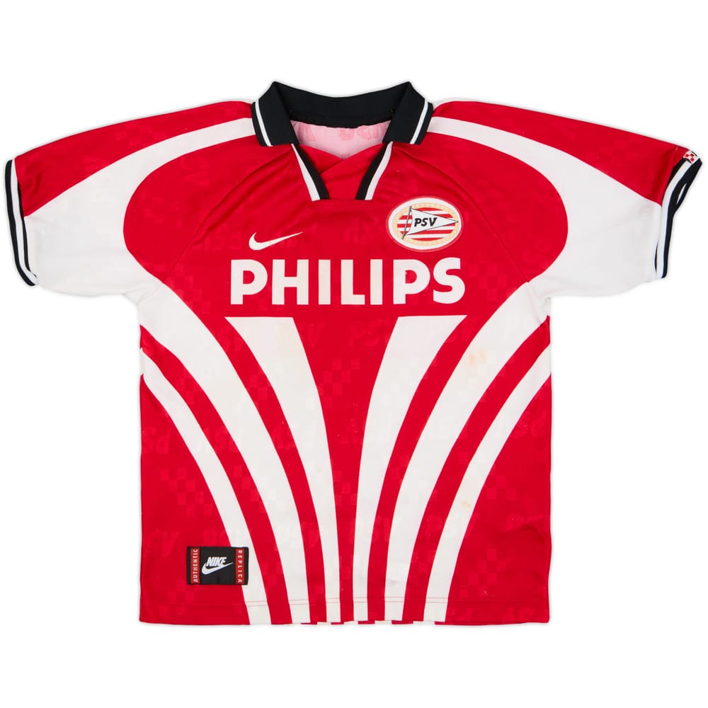 1996-97 PSV Signed Home Shirt - 6/10 - (S.Boys)