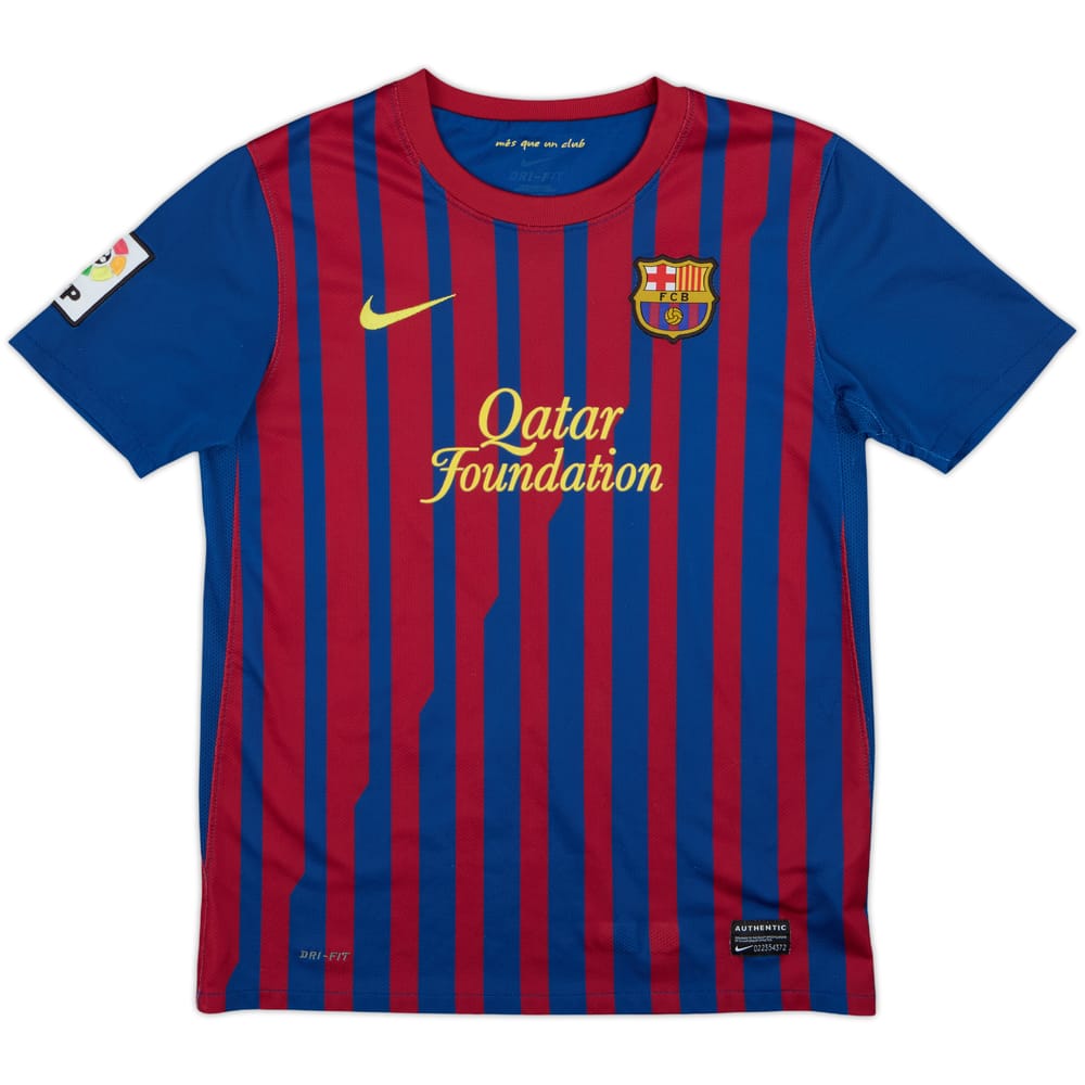 2011-12 Barcelona Home Shirt - 8/10 - (L.Boys)
