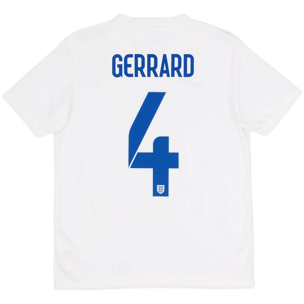 2014-15 England Camiseta Local Gerrard #4 - 8/10 - (XL.Niños)