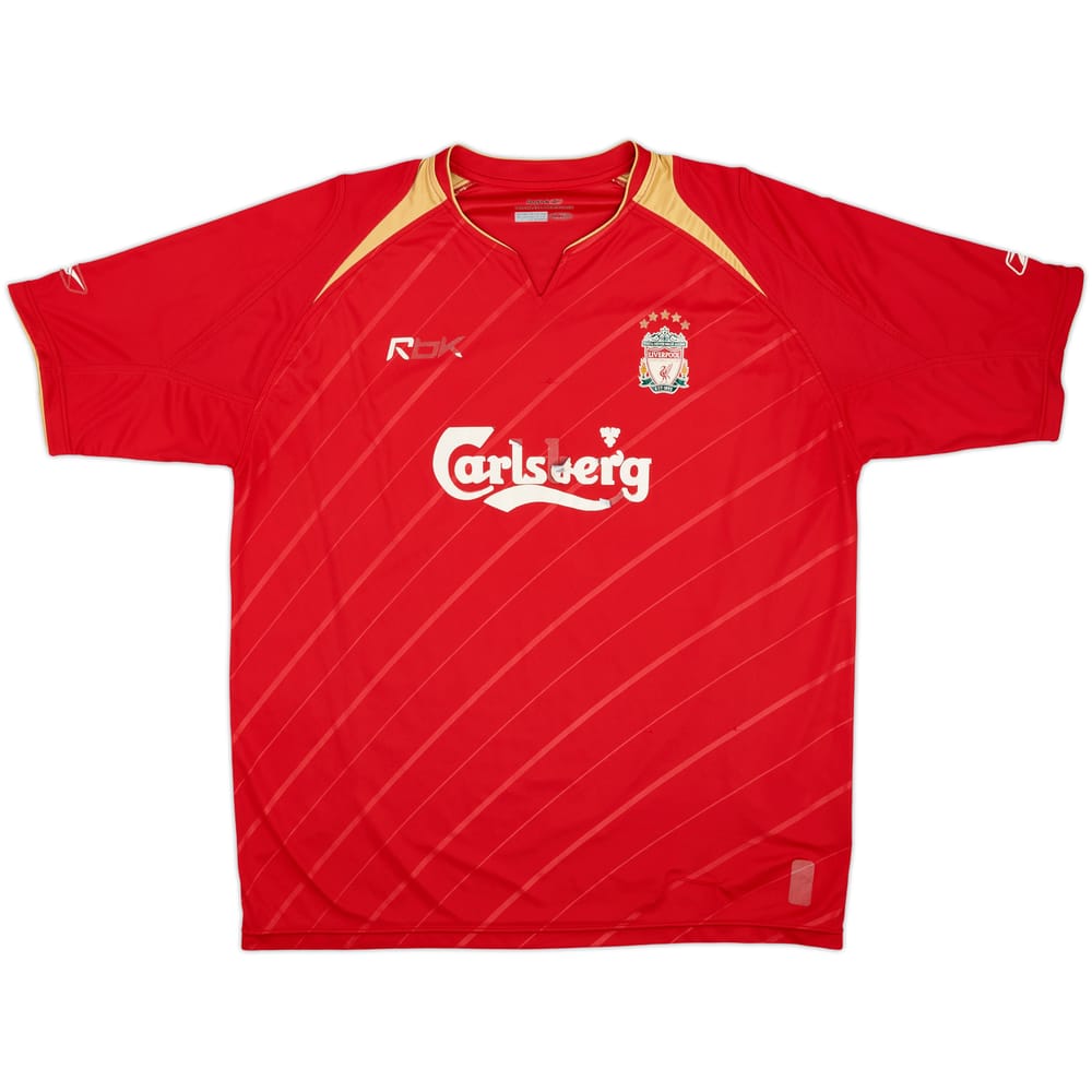 2005-06 Liverpool CL Home Shirt - 4/10 - (XL)
