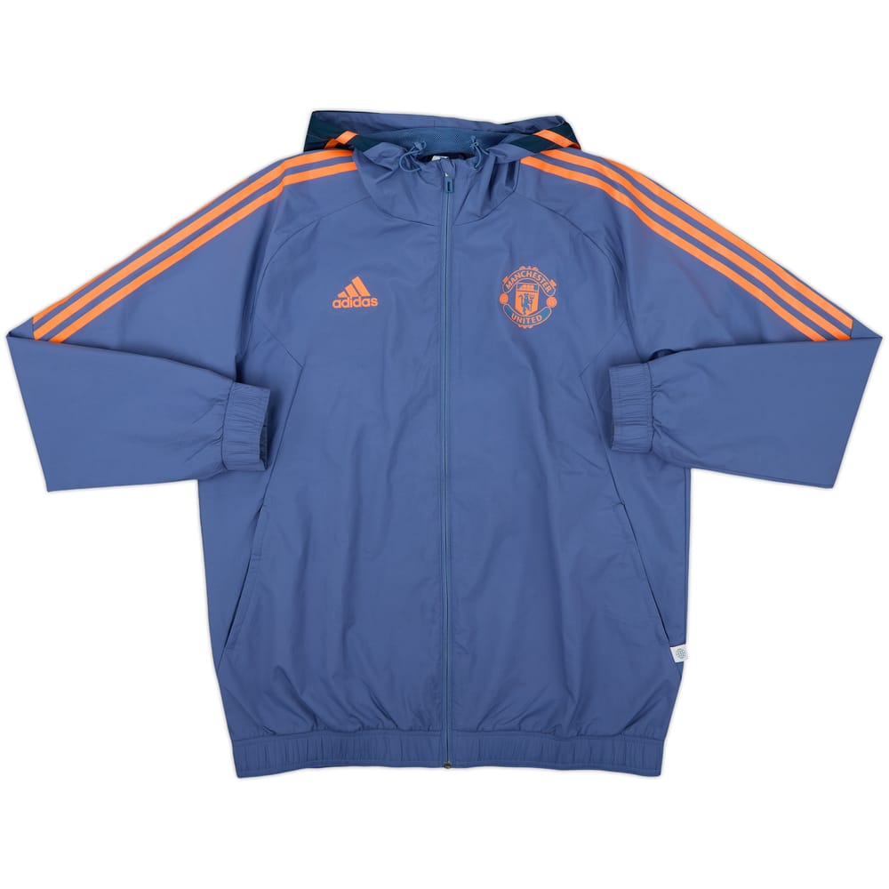 2022-23 Manchester United adidas Hooded Track Jacket - 8/10 - (L)