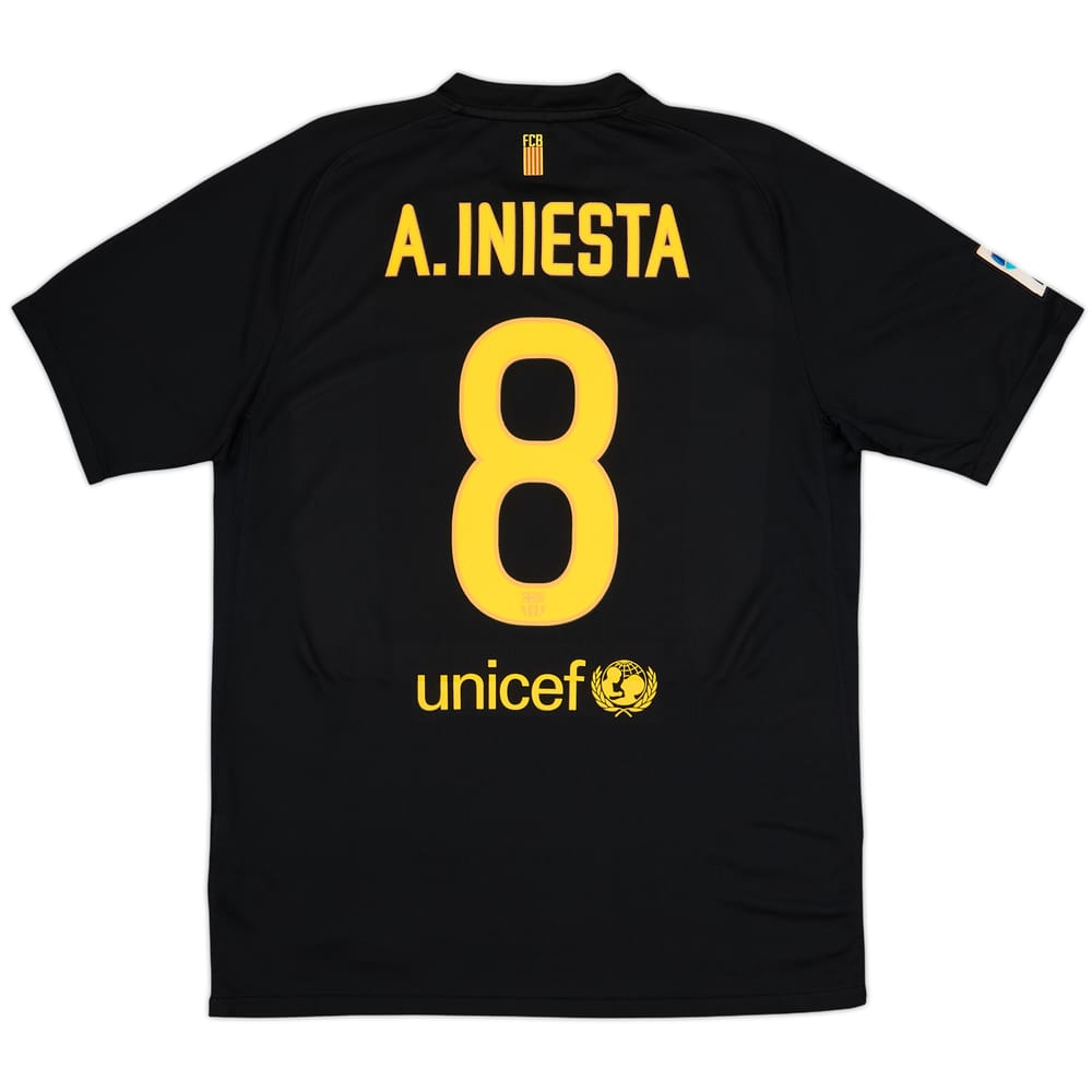 2011-12 Barcelona Away Shirt A.Iniesta #8 - 9/10 - (L)