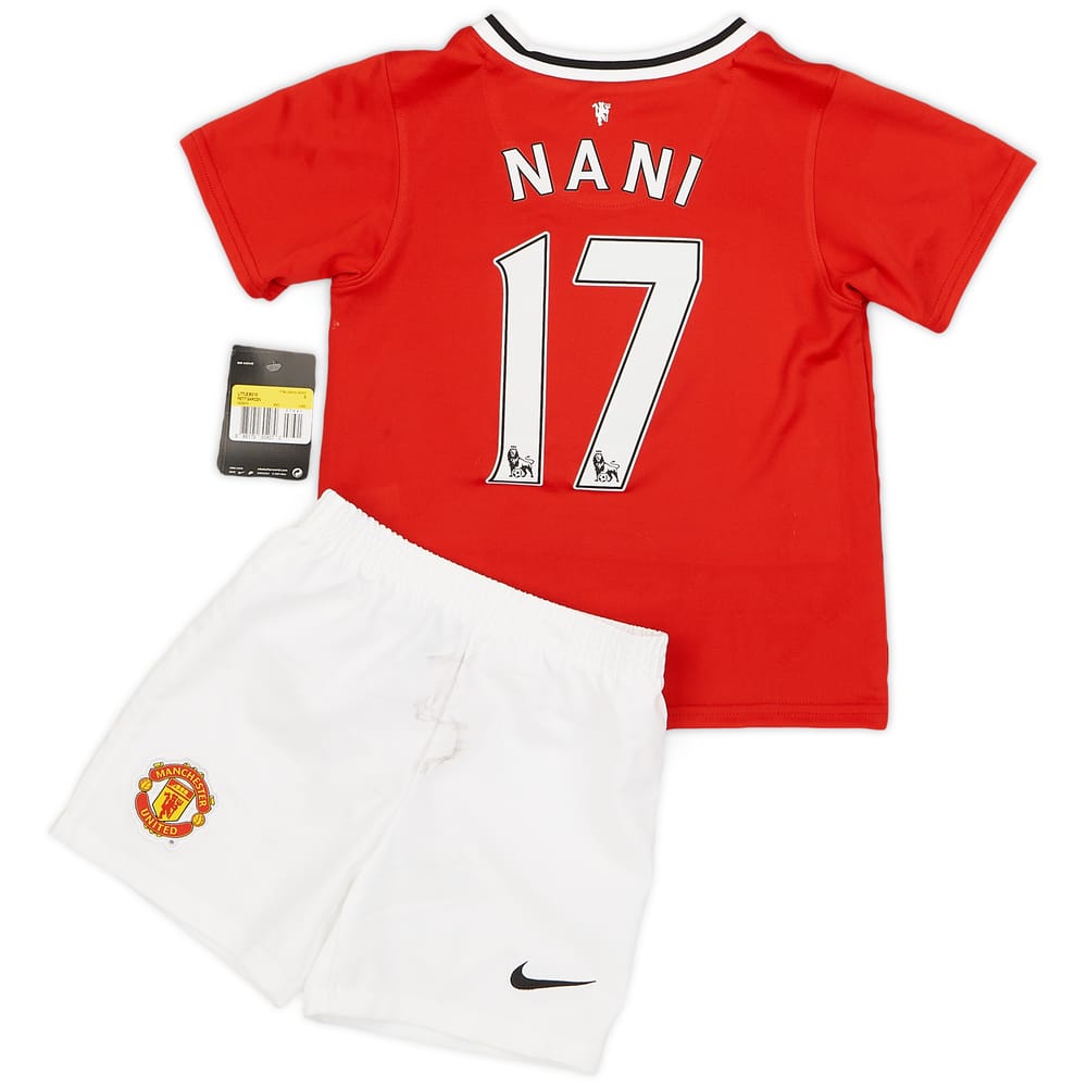 2011-12 Manchester United Home Shirt & Shorts Nani #17 (4-5years)