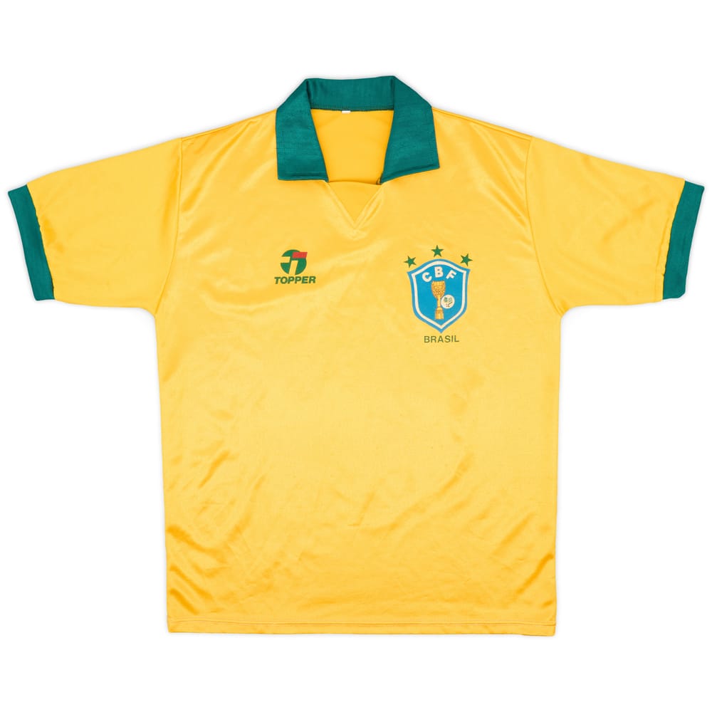 1990 Brazil Home Shirt - 7/10 - (L)