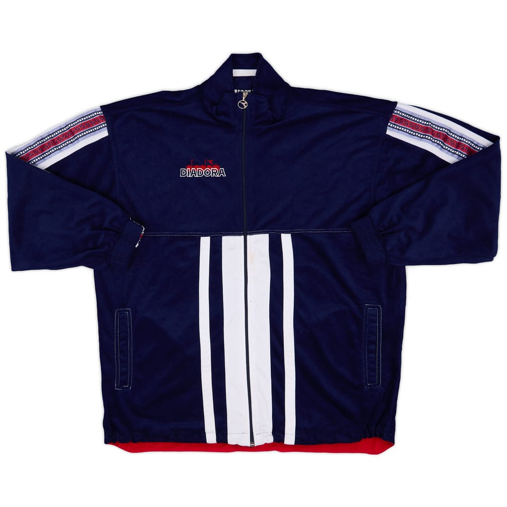 1994-95 Belgium Diadora Fleece Track Jacket - 9/10 - (L)