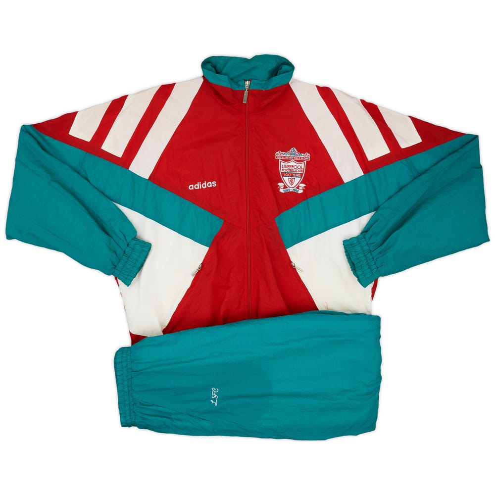 1992-93 Liverpool adidas Centenary Tracksuit - 7/10 - (L)