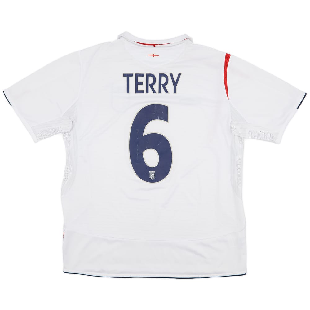 2005-07 England Home Shirt Terry #6 - 5/10 - (XL)