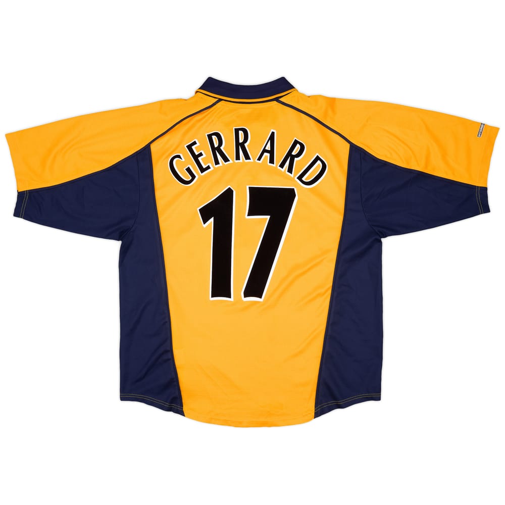 2000-02 Liverpool Away Shirt Gerrard #17 - 8/10 - (XL)