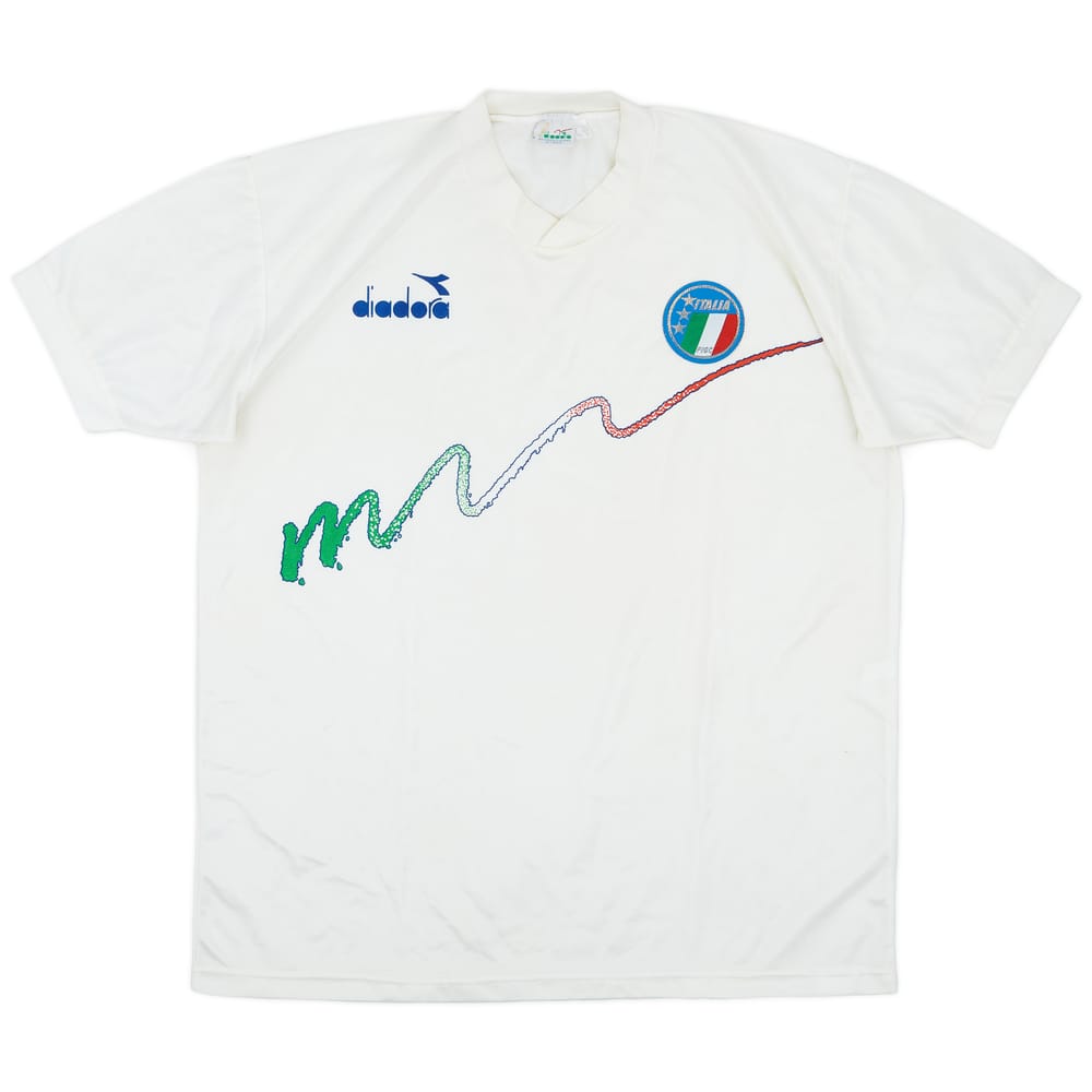 1990 Italy Diadora Training Shirt - 7/10 - (XL)