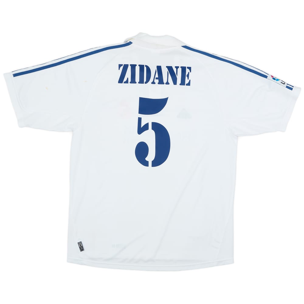2001 Real Madrid Home Shirt Zidane #5 - 6/10 - (L)