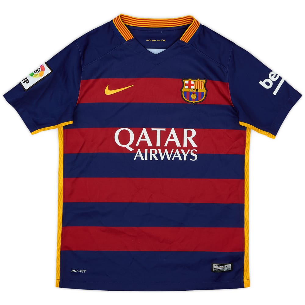 2015-16 Barcelona Home Shirt - 9/10 - (M.Boys)