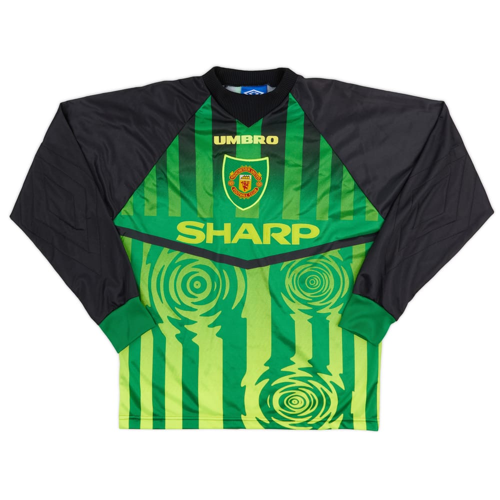 1997-98 Manchester United Green GK Shirt - 8/10 - (Y)