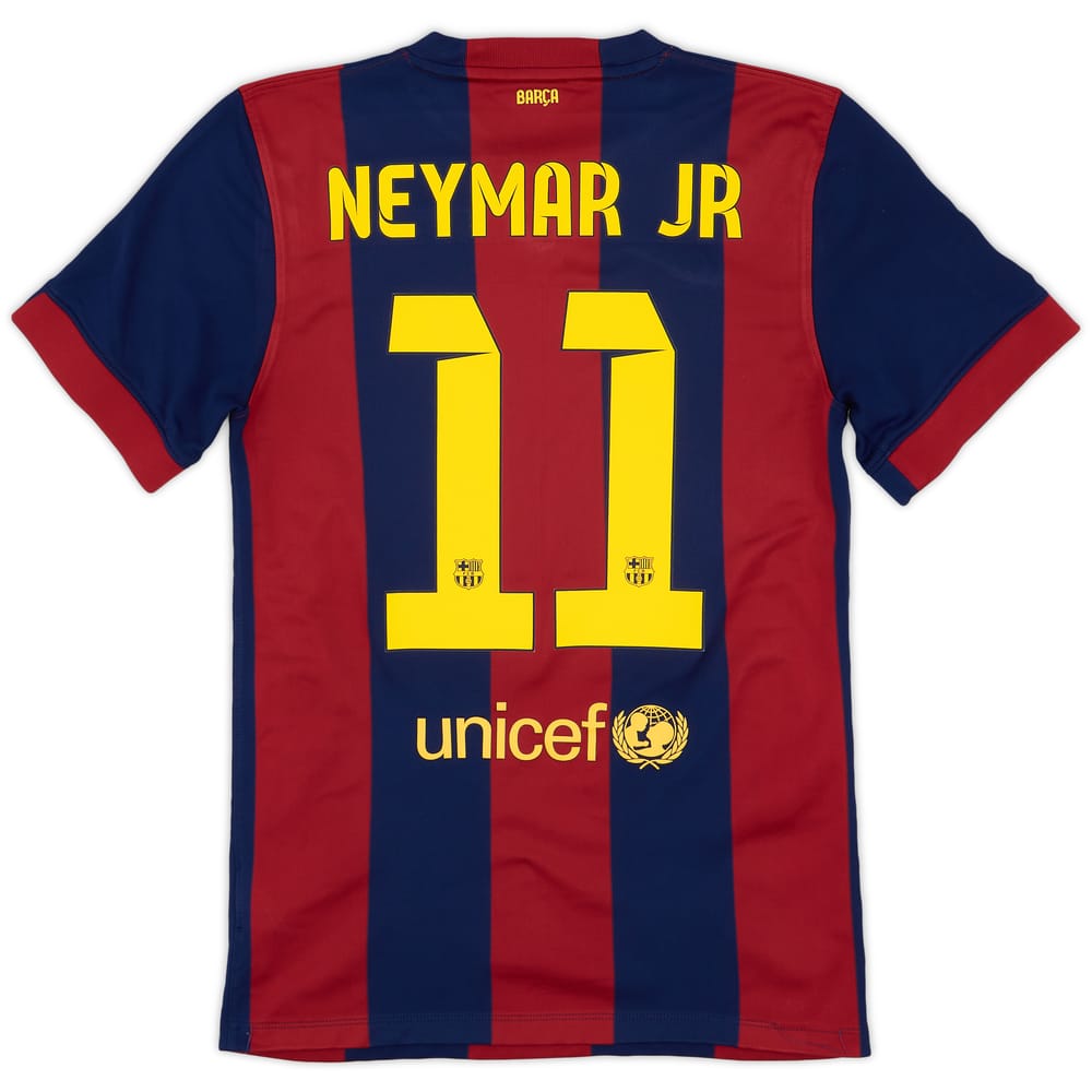 2014-15 Barcelona Home Shirt Neymar Jr #11 - 7/10 - (S)