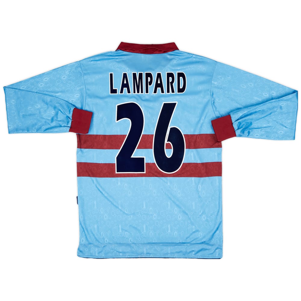 1995-97 West ham Centenary Away L/S Shirt Lampard #26 - 7/10 - (M)