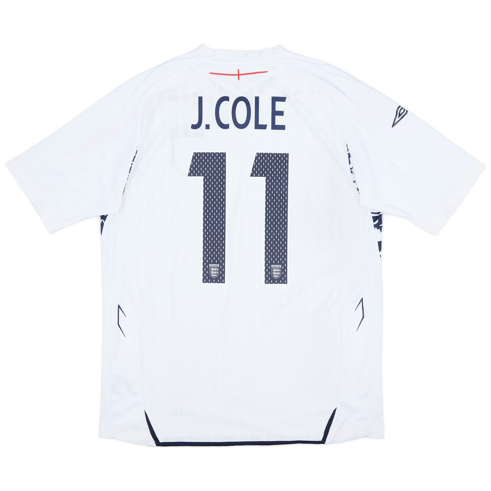 2007-09 England Home Shirt J.Cole #11 - 6/10 - (L)