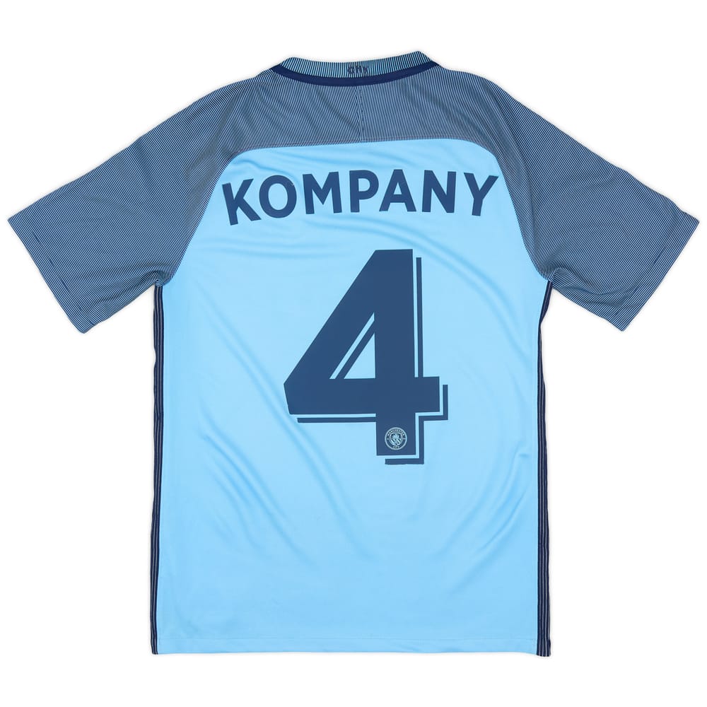 2016-17 Manchester City Home Shirt Kompany #4 - 7/10 - (S)