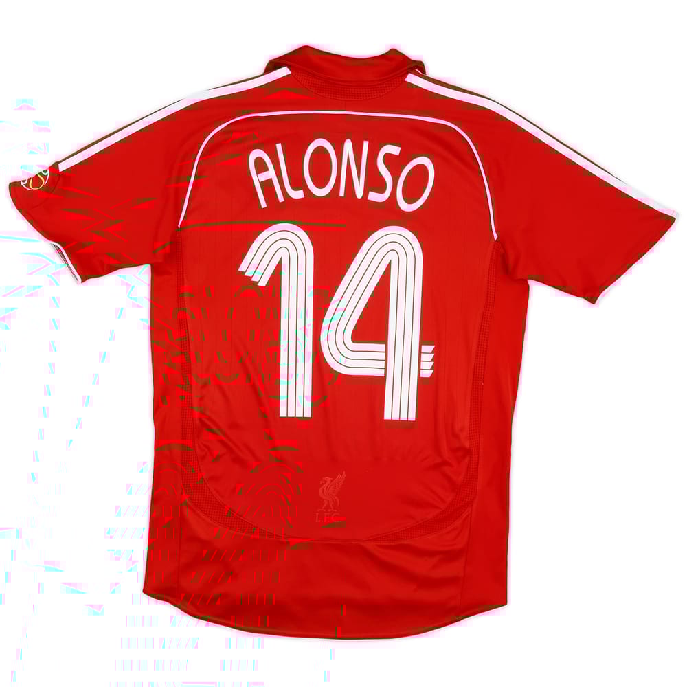 2006-08 Liverpool Home Shirt Alonso #14 - 5/10 - (S)