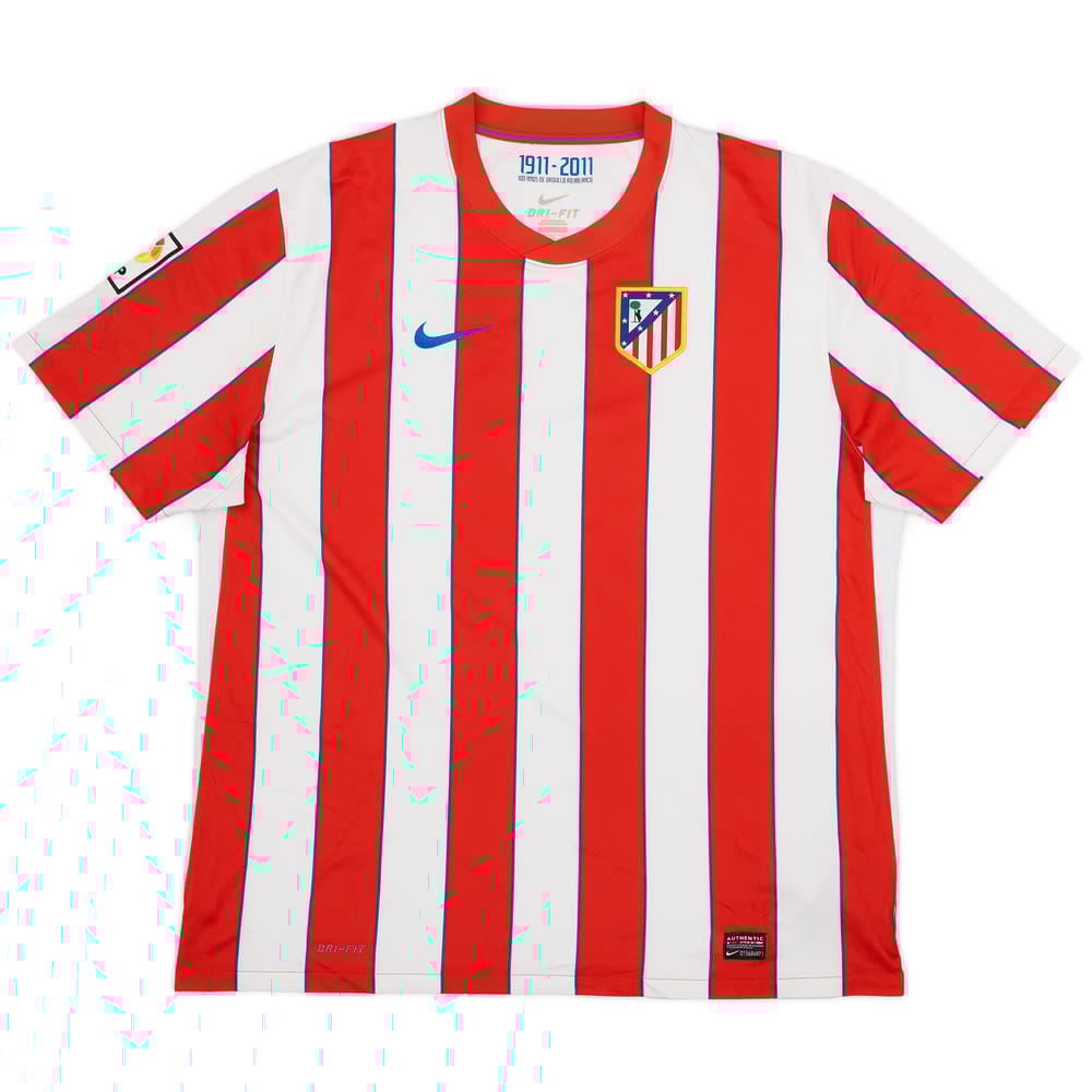 2011-12 Atletico Madrid Home Shirt - 9/10 - (XXL)