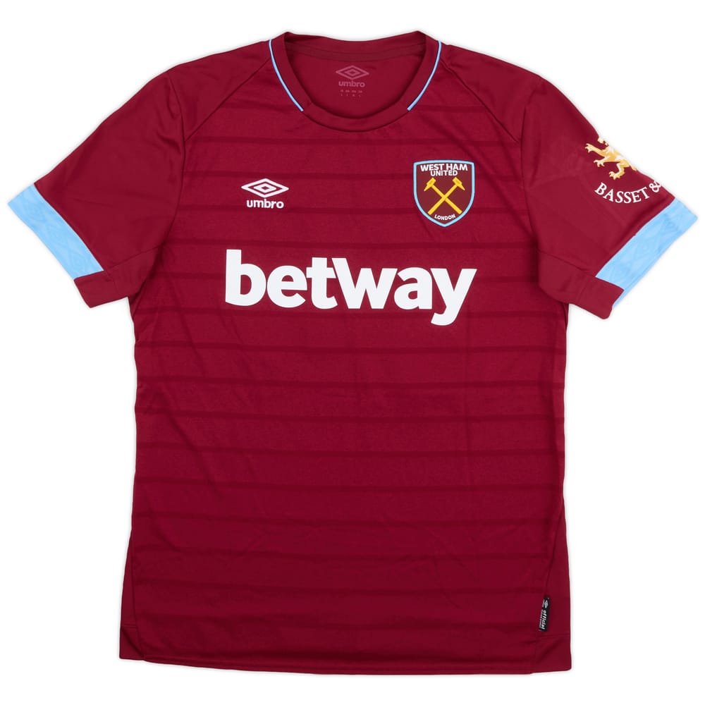 2018-19 West Ham Match Issue Home Shirt #24 (Diop)