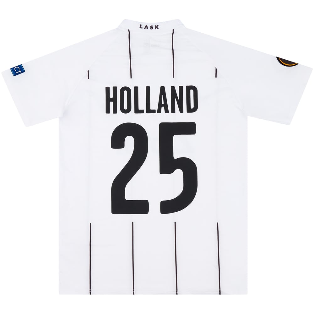 2019-20 LASK Linz Match Issue Europa League Home Shirt Holland #25