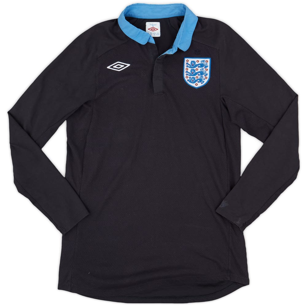 2011-12 England Away L/S Shirt - 8/10 - (M)