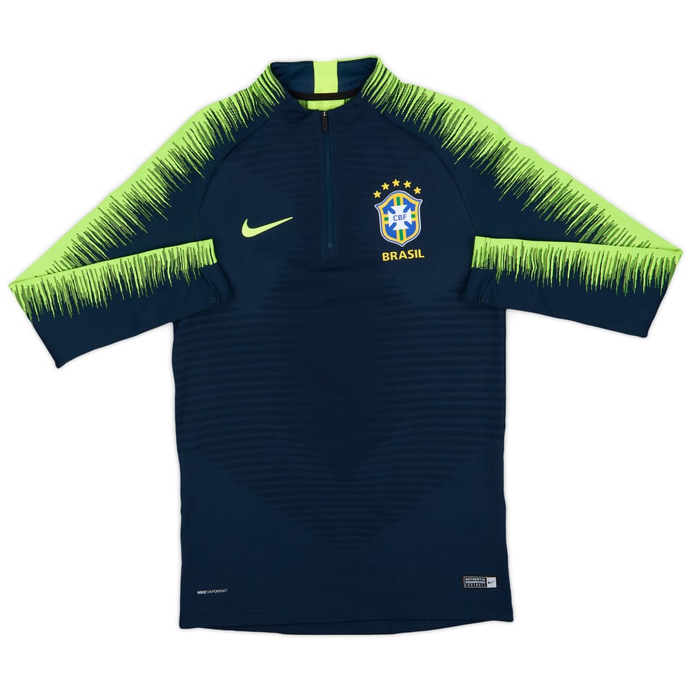 2018-19 Brazil Nike 1/4 Zip Drill Top - 9/10 - (S)