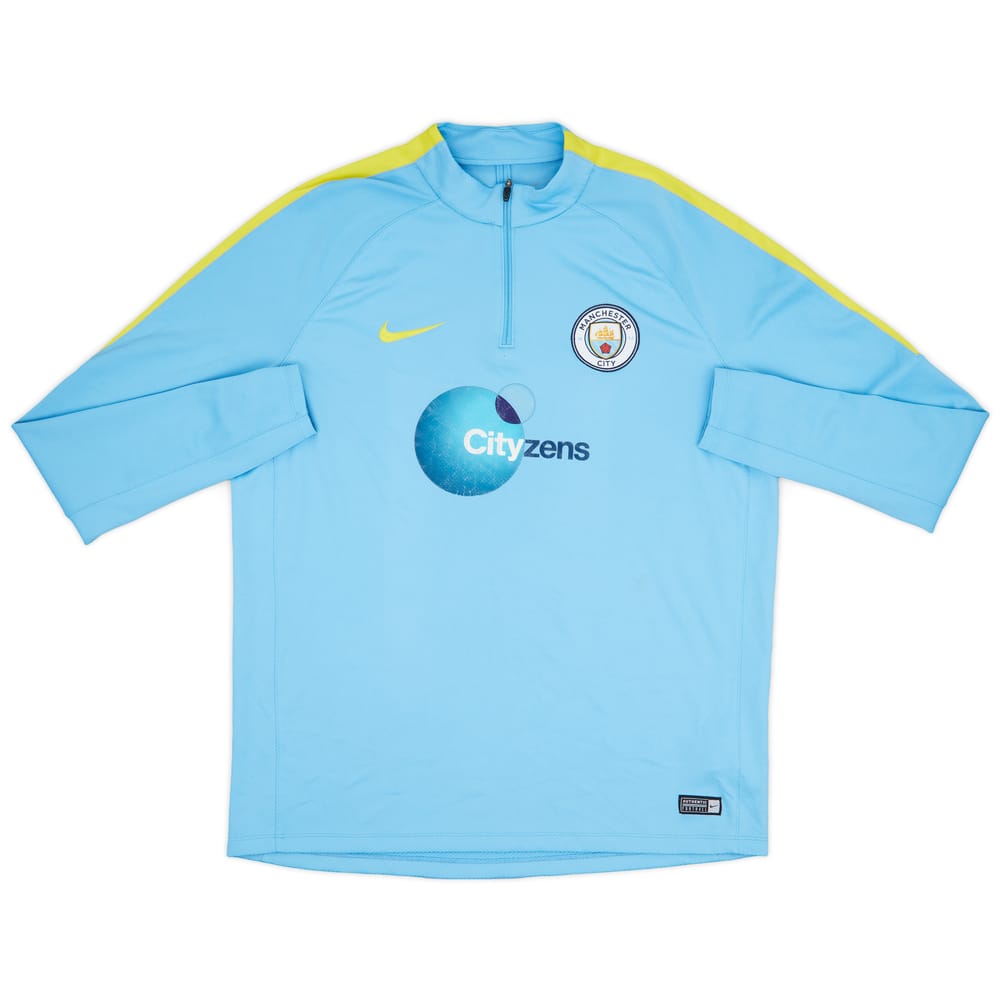 2016-17 Manchester City Nike 1/4 Zip Training Top - 5/10 - (XL)