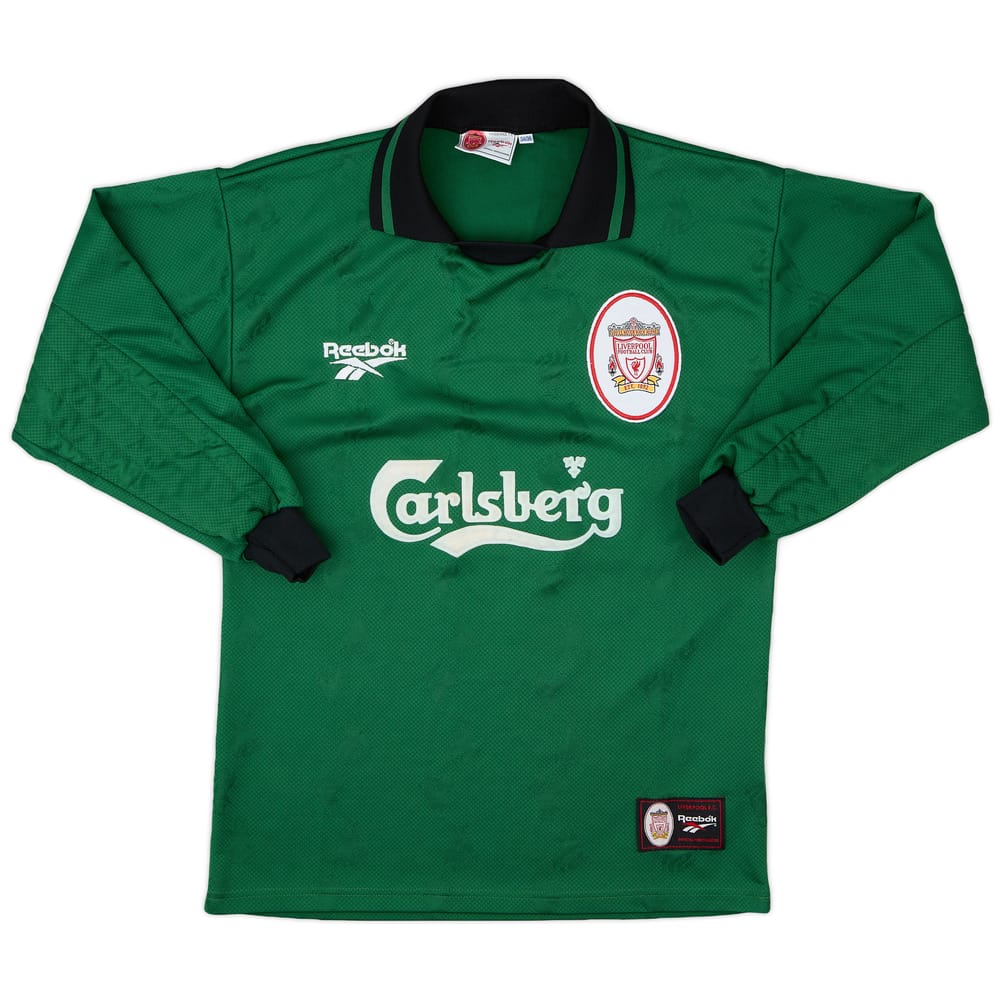 1996-97 Liverpool GK Shirt - 8/10 - (S)