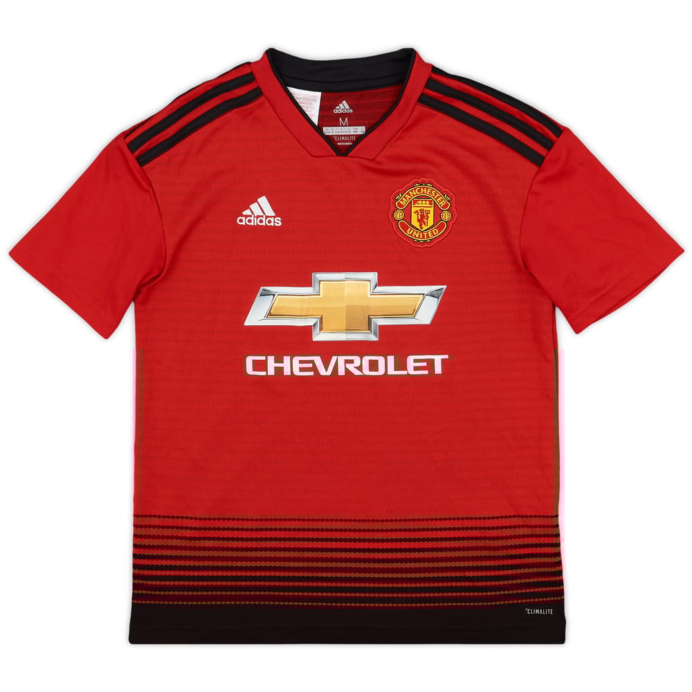 2018-19 Manchester United Home Shirt - 9/10 - (M.Boys)