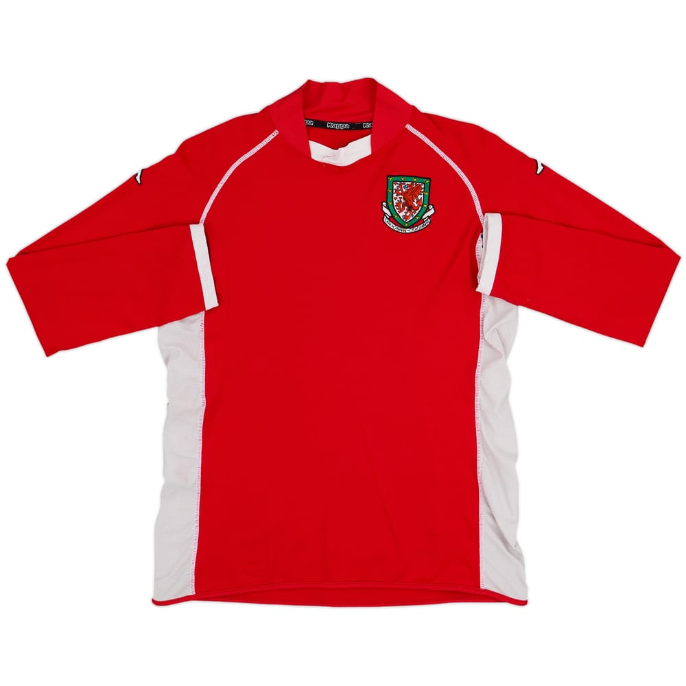 2002-04 Wales Home L/S Shirt - 6/10 - (S)