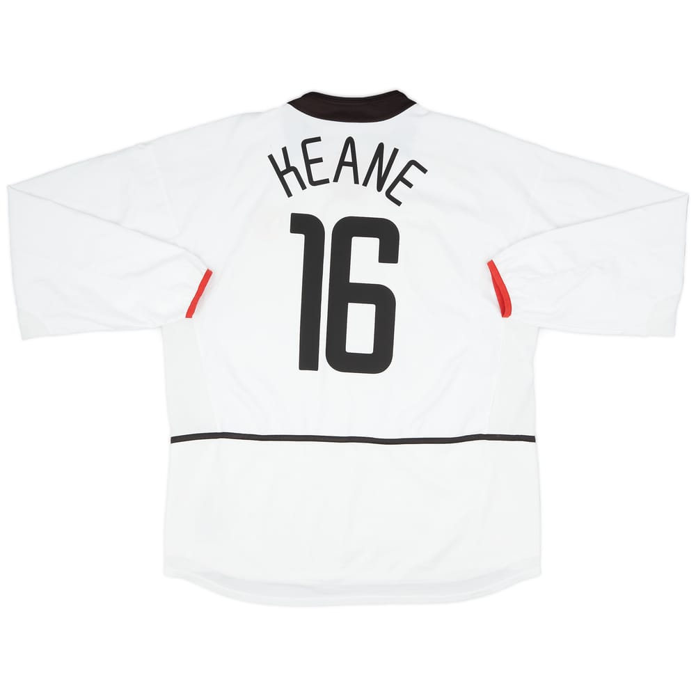 2002-03 Manchester United Away L/S Shirt Keane #16 - 9/10 - (XL)
