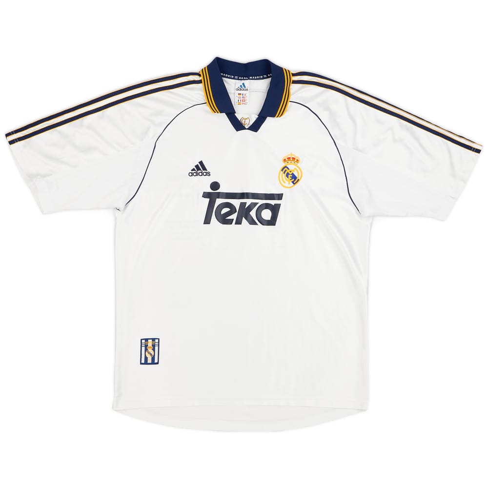 1998-00 Real Madrid 'Champions of Europe' Home Shirt - 8/10 - (L)