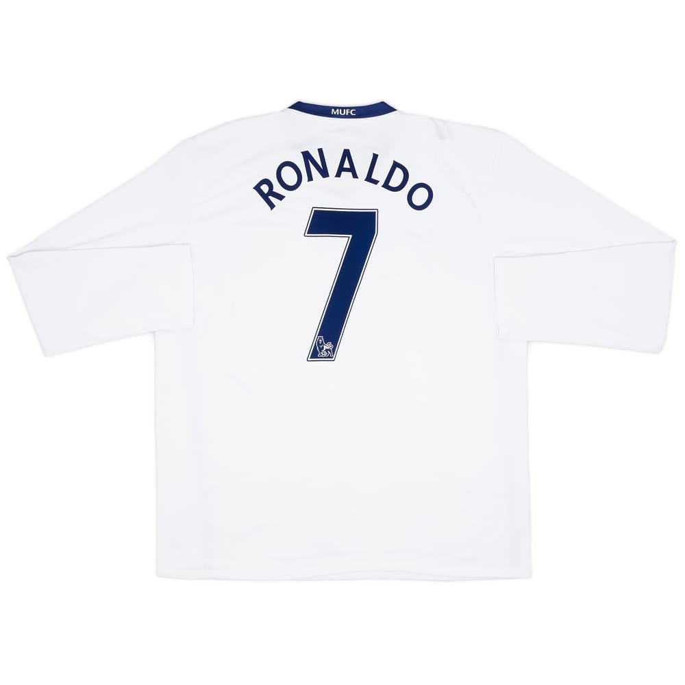2008-10 Manchester United Away L/S Shirt Ronaldo #7 - 8/10 - (XXL)