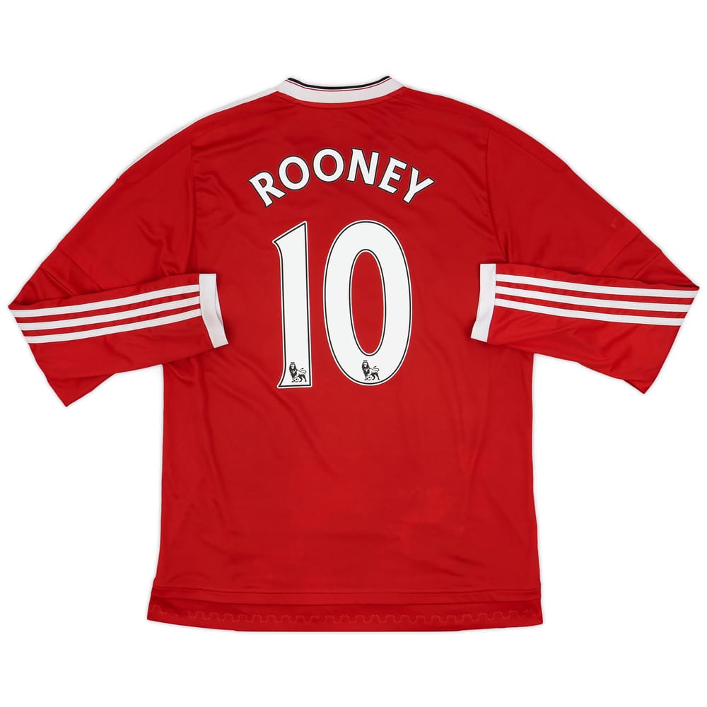 2015-16 Manchester United Home L/S Shirt Rooney #10