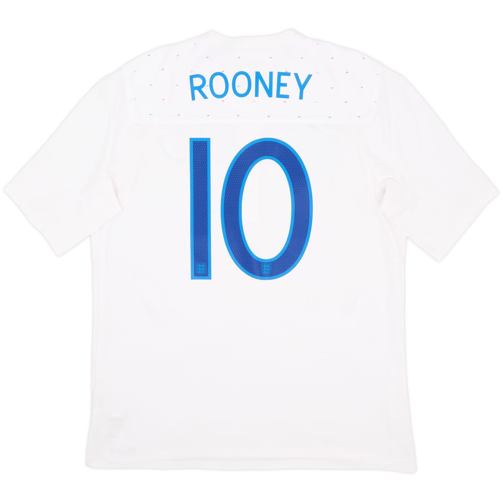 2010-11 England Home Shirt Rooney #10 - 7/10 - (XL)