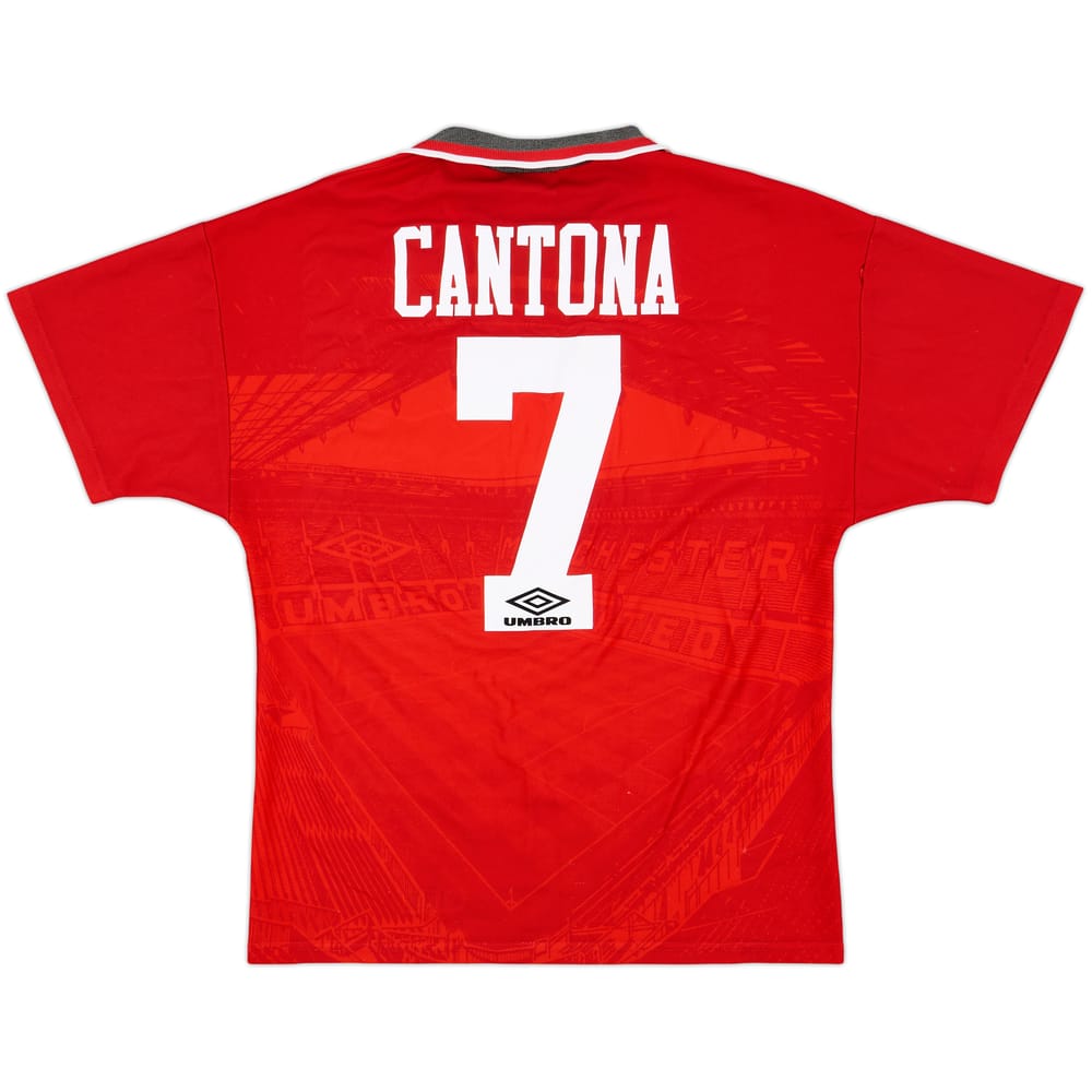 1994-96 Manchester United Home Shirt Cantona #7 - 6/10 - (M)