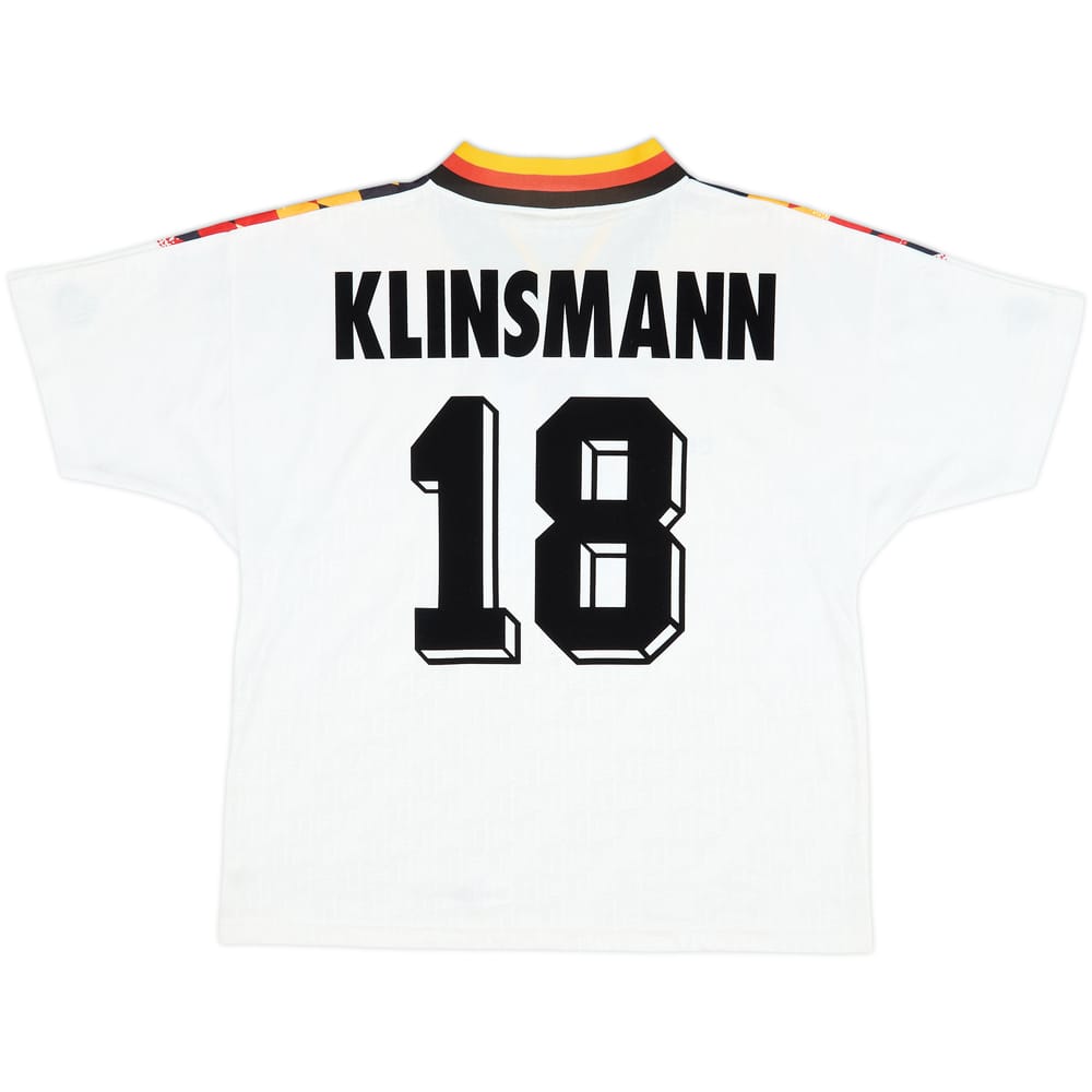 1994-96 Germany Home Shirt Klinsmann #18 - 8/10 - (L)
