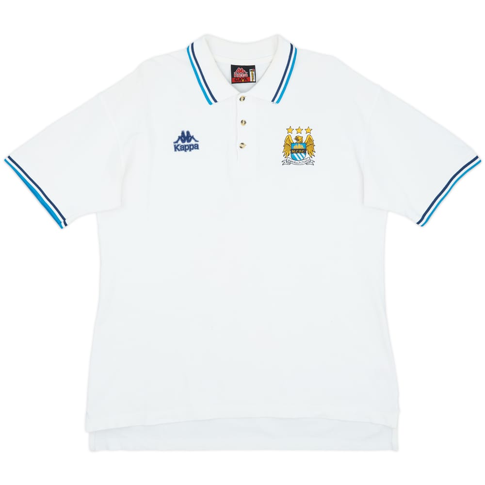 1998-99 Manchester City Kappa Polo Shirt - 8/10 - (XL)