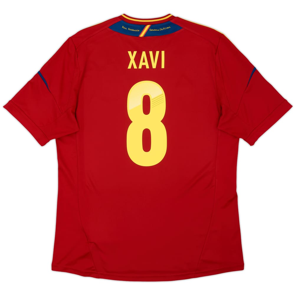 2011-12 Spain Home Shirt Xavi #8 - 5/10 - (L)