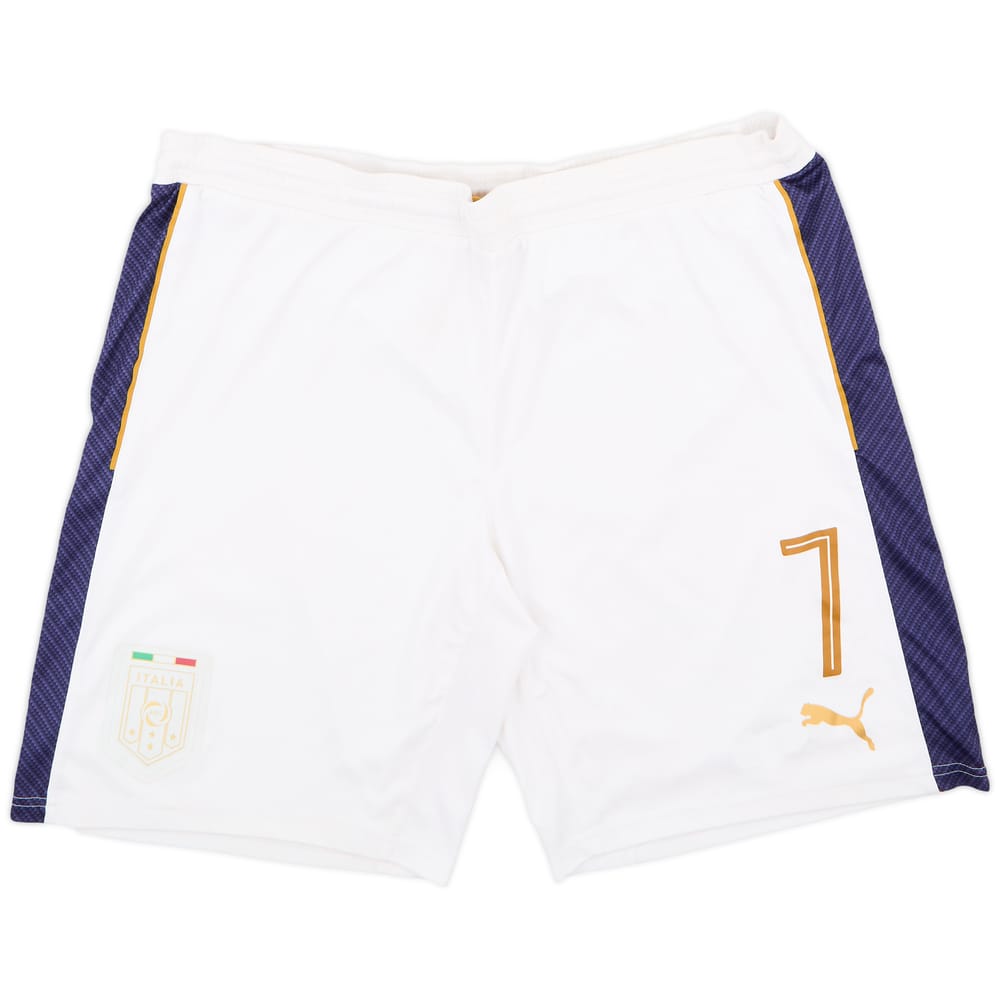 2017-18 Italy Player Issue Alternate Away Shorts #7 - 8/10 - (L)