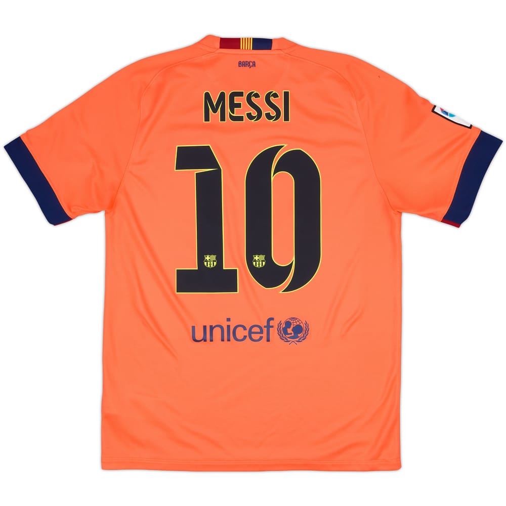 2014-15 Barcelona Away Shirt Messi #10 - 7/10 - (M)