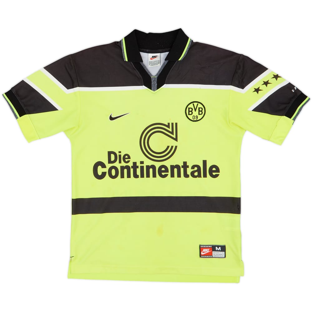 1997-98 Borussia Dortmund Home Shirt Champions League Sieger #'97 - 4/10 - (S)