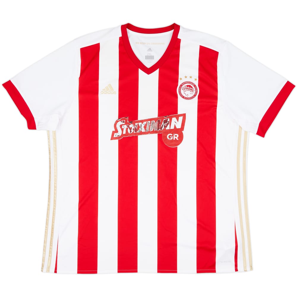 2017-18 Olympiakos Home Shirt - 4/10 - (XXL)