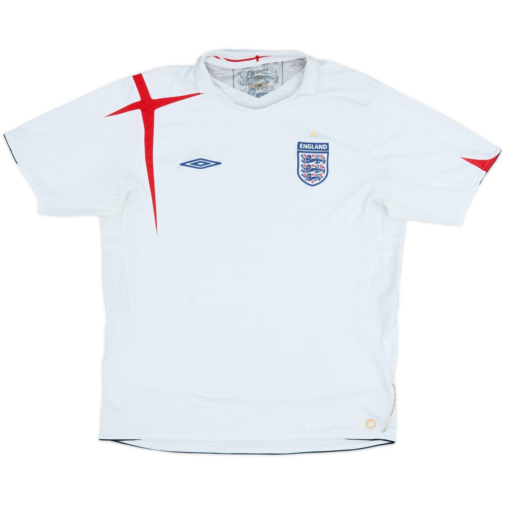 2005-07 England Home Shirt - 5/10 - (L)